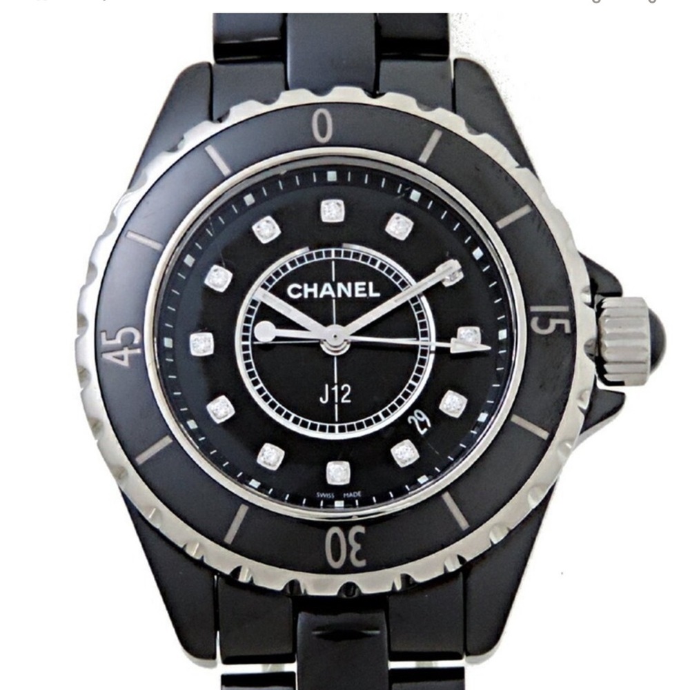 Chanel J12 with diamonds great condition